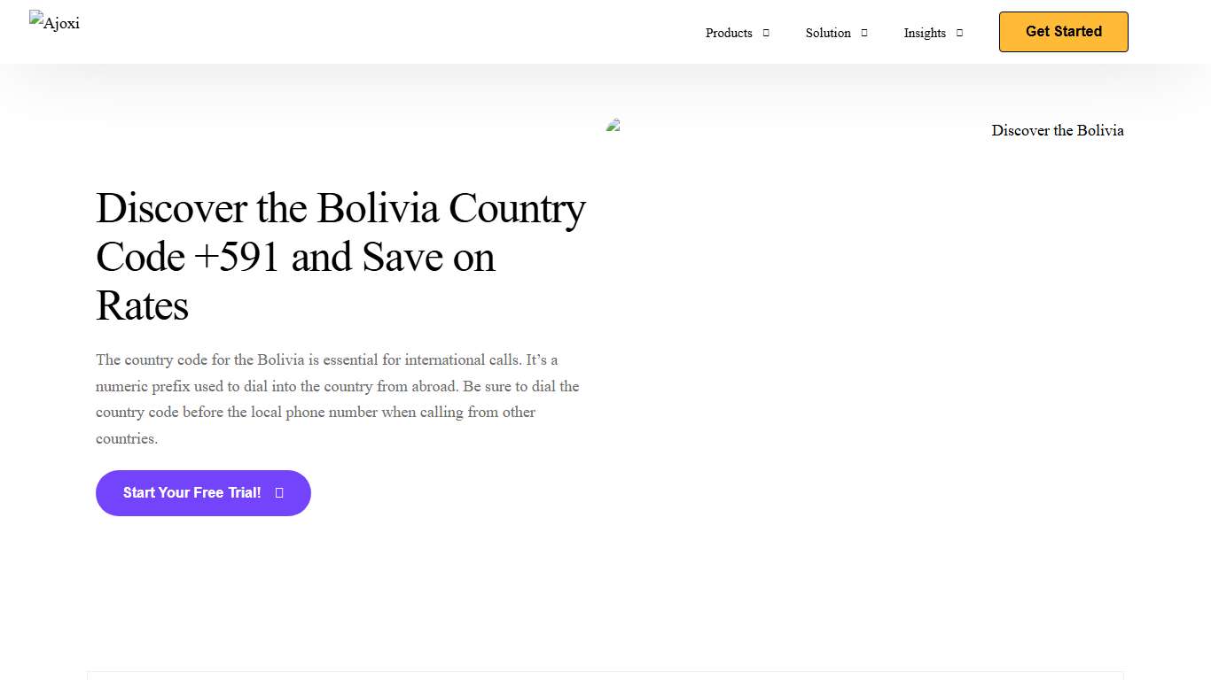 Bolivia Country Code +591: Learn to Call & Save on International Rates