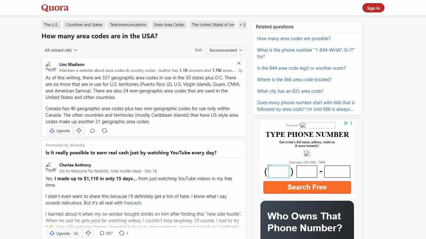 How many area codes are in the USA? - Quora